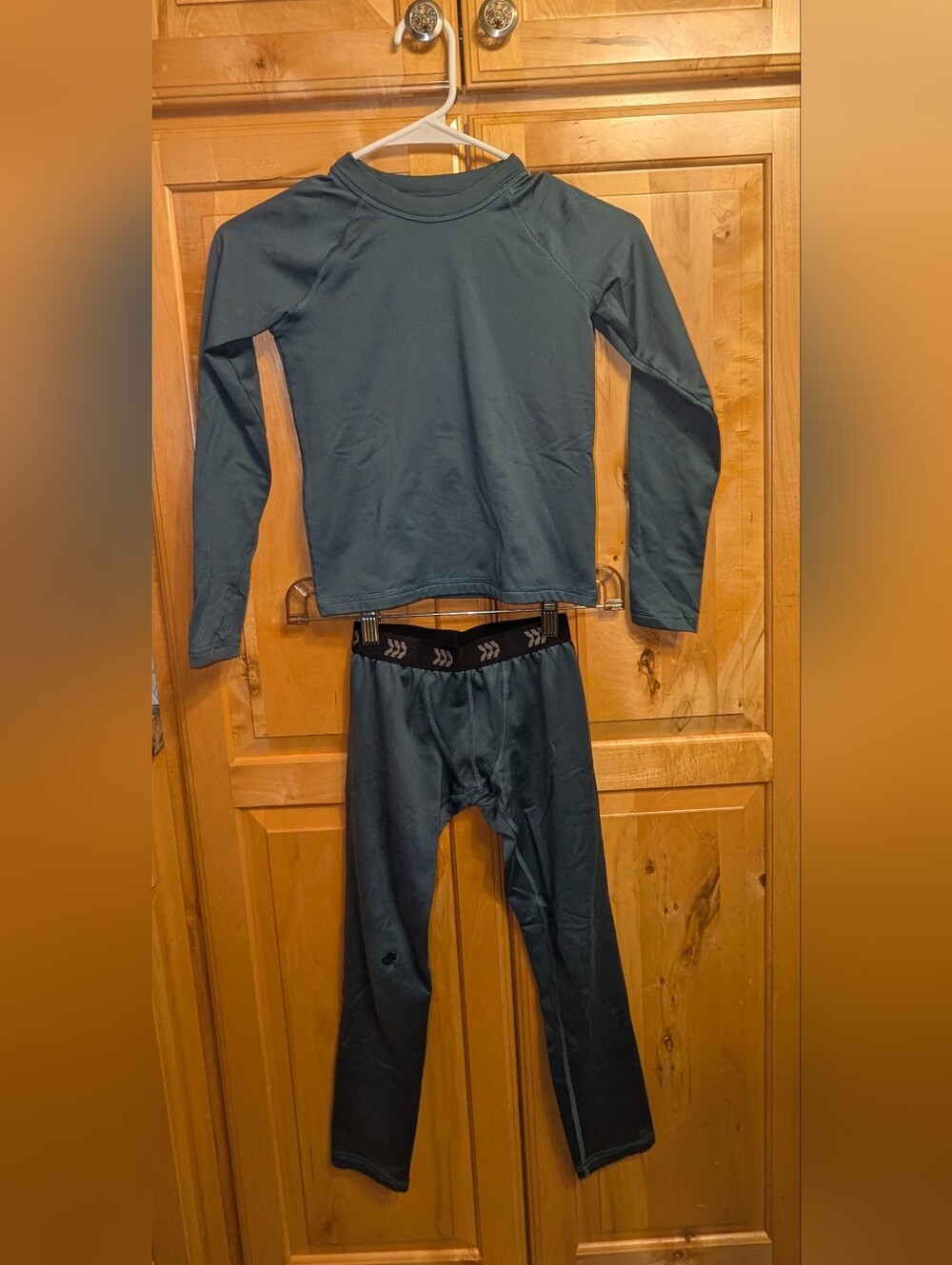 Boys Long Sleeve Base Layer Top and Tights – Dark Teal